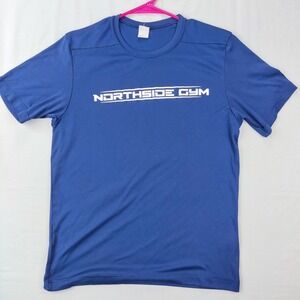 Sport-Tek T-Shirt Mens Small Blue‎ Northside Gym Bodybuilding Performance UPF 50